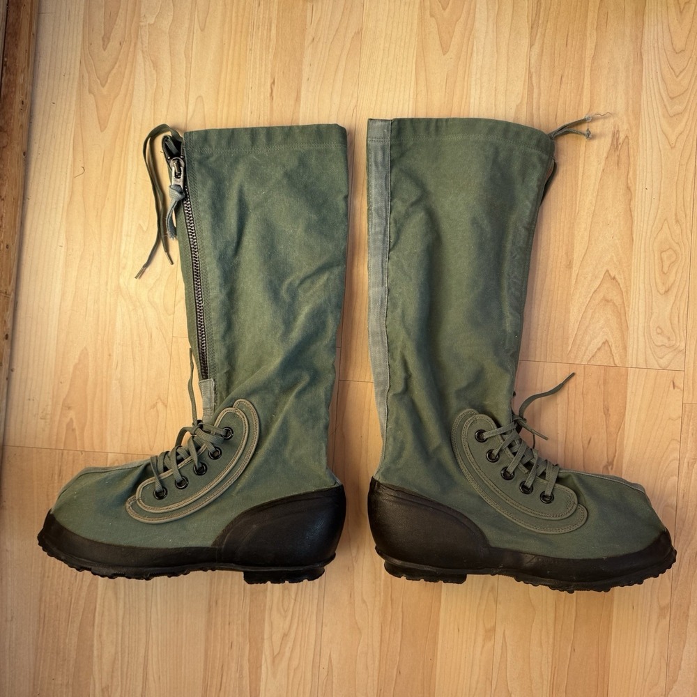 Military Extreme Warmth Boots N-1B Mukluk US Issue Wool Insole Green Blk Medium